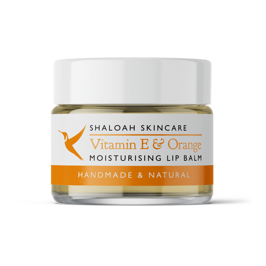 Orange Lip Balm for Dry Lips, 100% Natural Moisturising Lip Balm