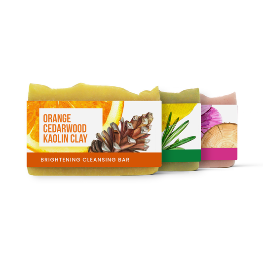 Botanical Soap Gift Set, Natural Handmade Soap with Essential Oils