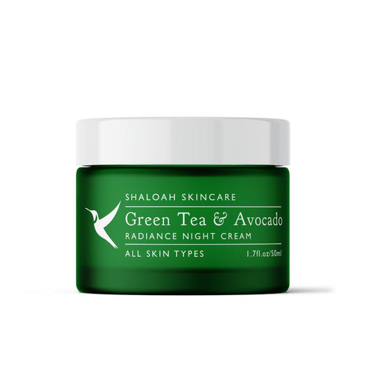 Green Tea & Avocado Radiance Night Cream – Hydrating Natural Face Cream
