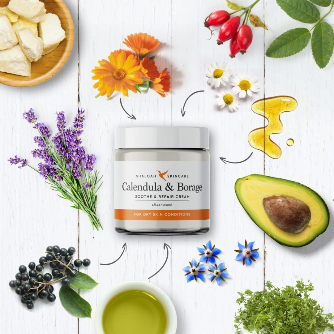 Calendula Cream for Eczema, Natural Moisturiser for Dry Skin