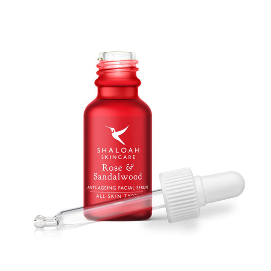 Rose & Sandalwood Face Oil - Natural Serum for Anti Aging